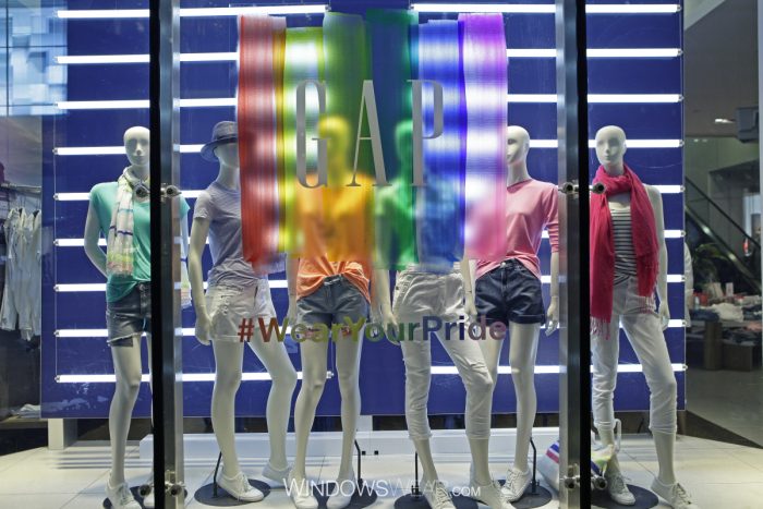 Lifelong Thrift Store Display Window, Seattle Pride 2017