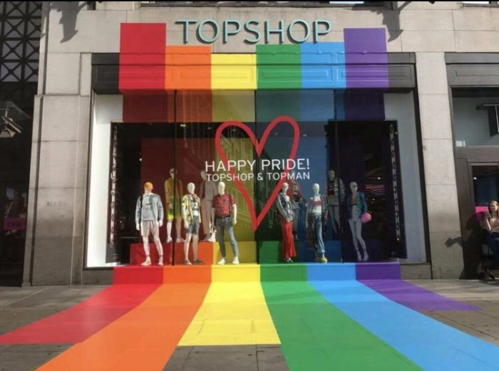 Stunning shop window displays for Bristol Pride