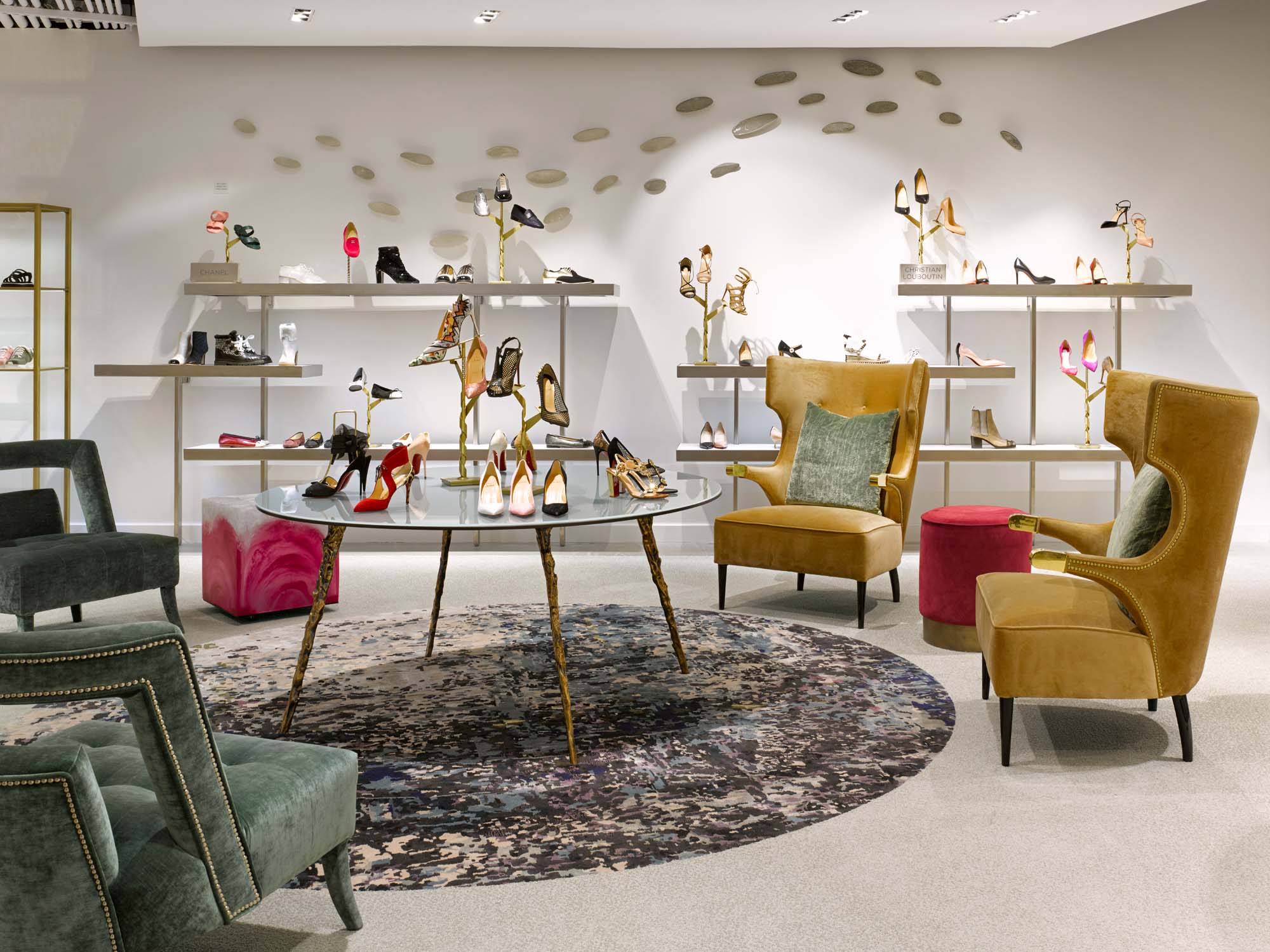 Re-imagined footwear department at Saks Fifth Avenue at the